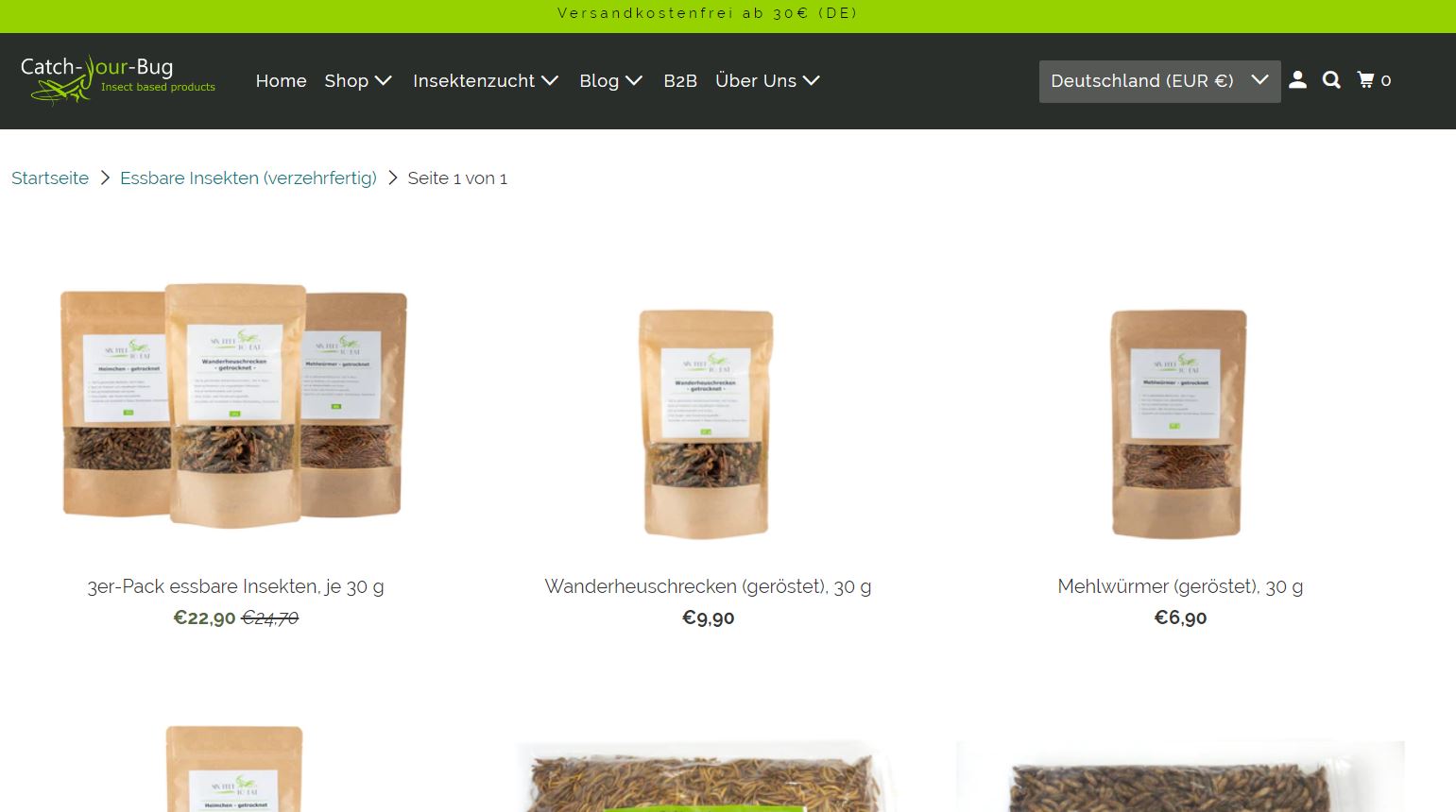 Insekten Onlineshop catch-your-bug.com